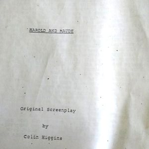 Original screenplay Harold and Maude by Colin Higgins